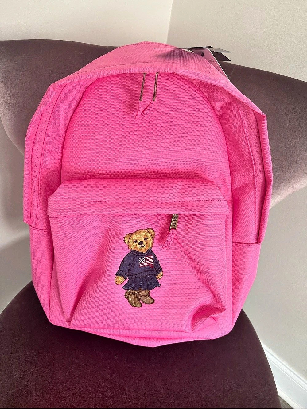 Polo Ralph Lauren Polo Bear Backpack Pink Backpack NWT
